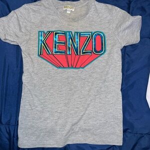 Gray blue red yellow kenzo toddler short sleeve shirt size 5A/110